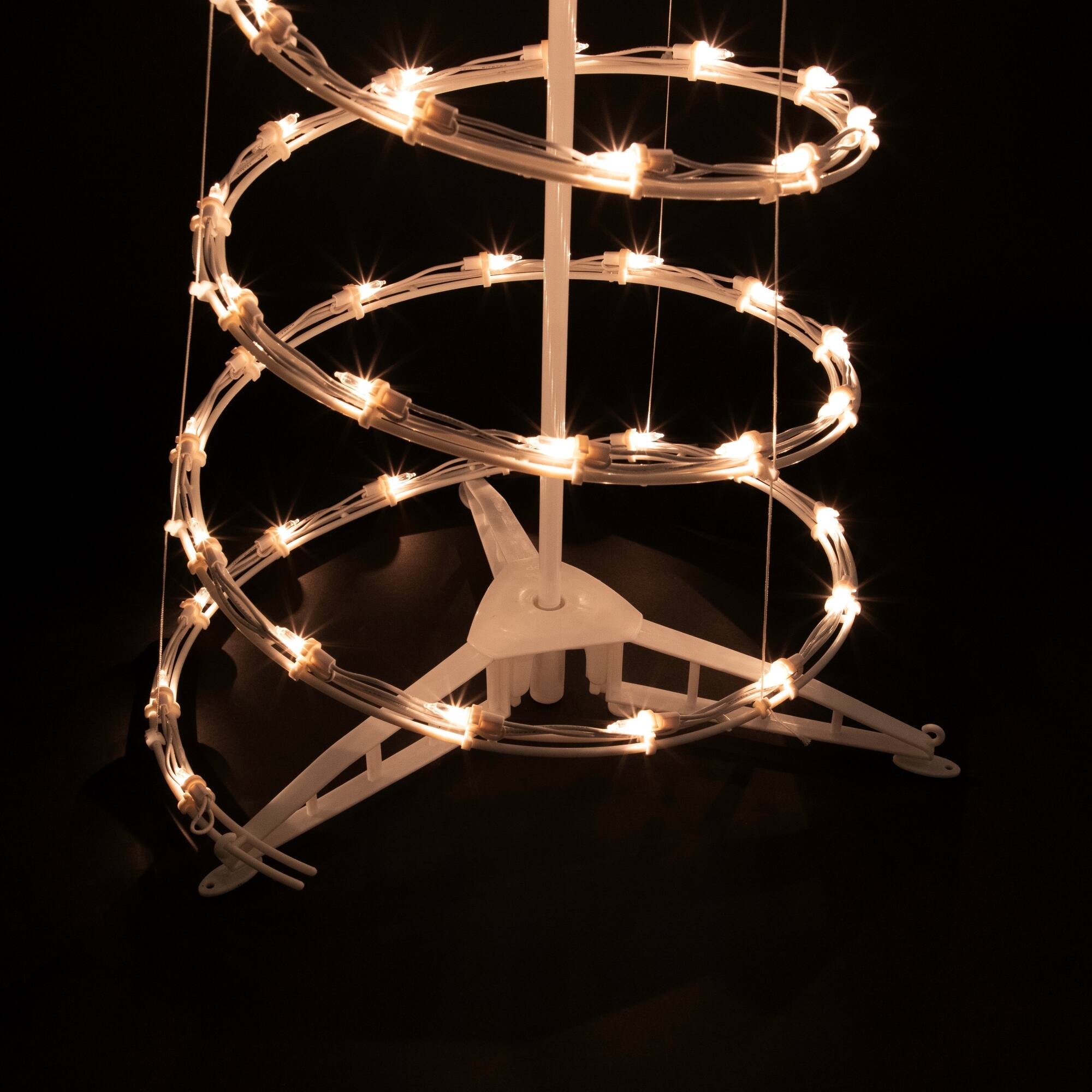 48" x 16" Lighted Spiral Outdoor Christmas Tree with Star
